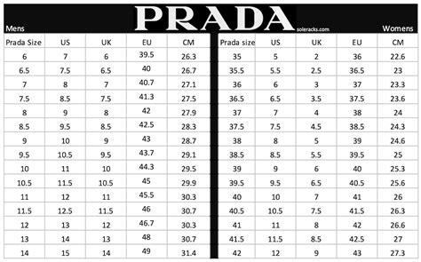 prada size conversion chart.